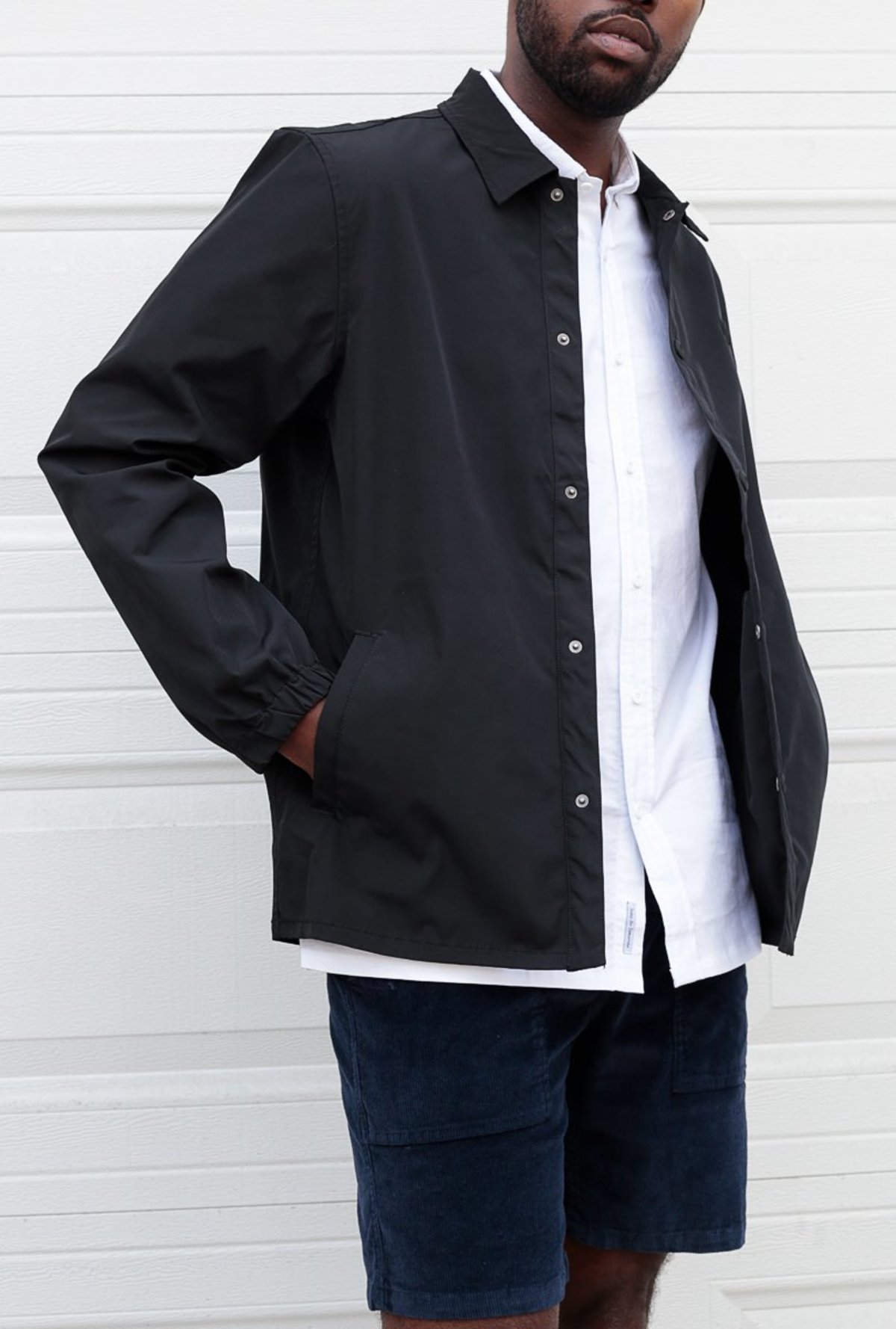 nylon coaches jacket
