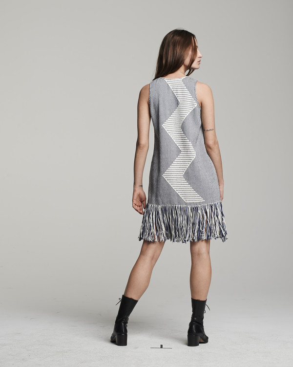 VOZ Zig Zag Dress - Indigo VOZ Zig Zag Dress - Indigo