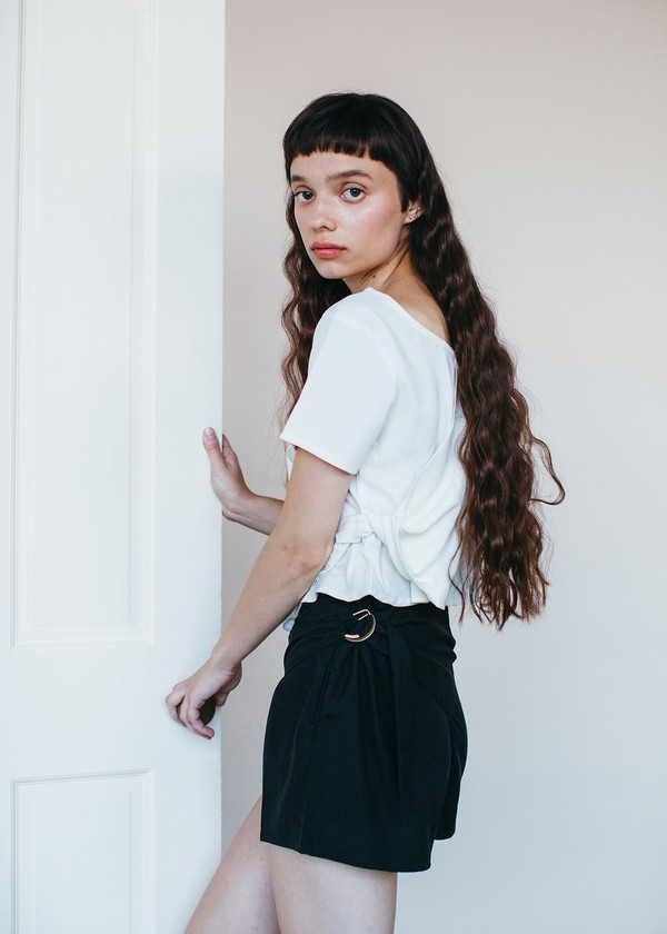 Samantha Pleet Semblance Blouse - Ivory Samantha Pleet Semblance Blouse - Ivory