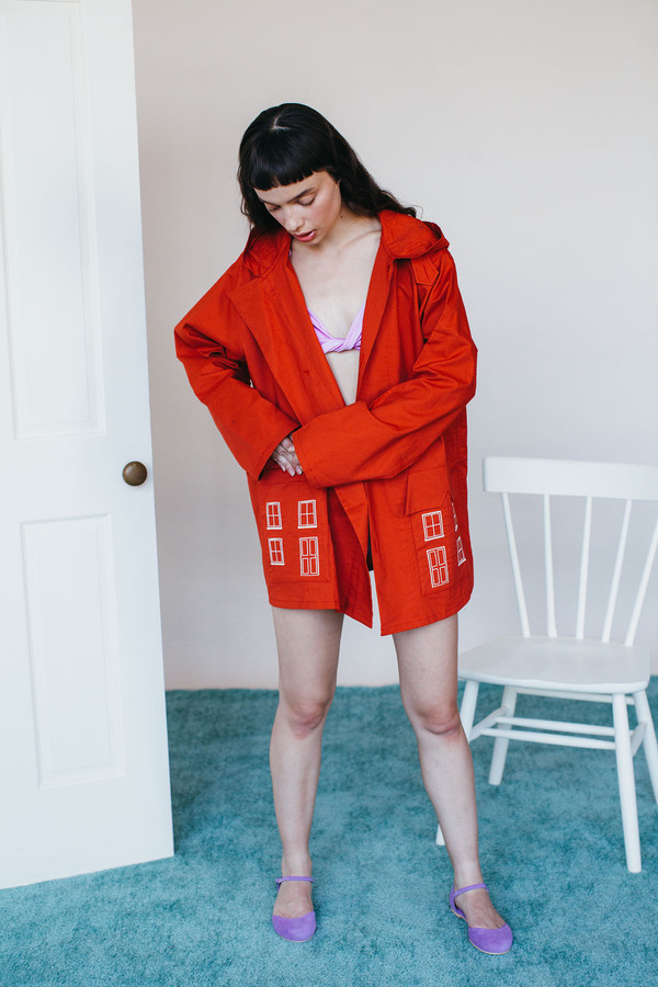 Samantha Pleet Village Jacket - Red Samantha Pleet Village Jacket - Red