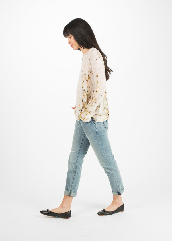 Gilda Midani Long Sleeve Linen Tee Gilda Midani Long Sleeve Linen Tee