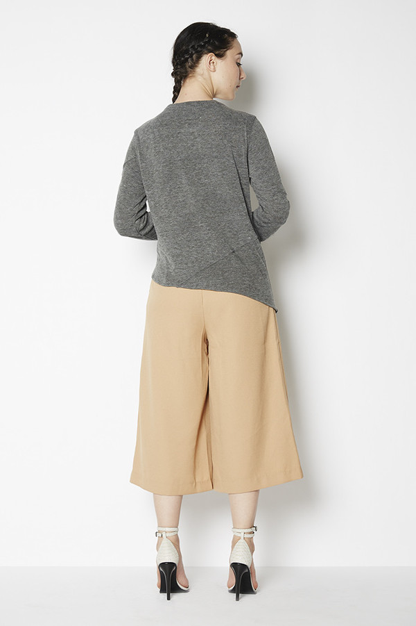 Shades of Grey Asymmetric Zipper Sweater Shades of Grey Asymmetric Zipper Sweater