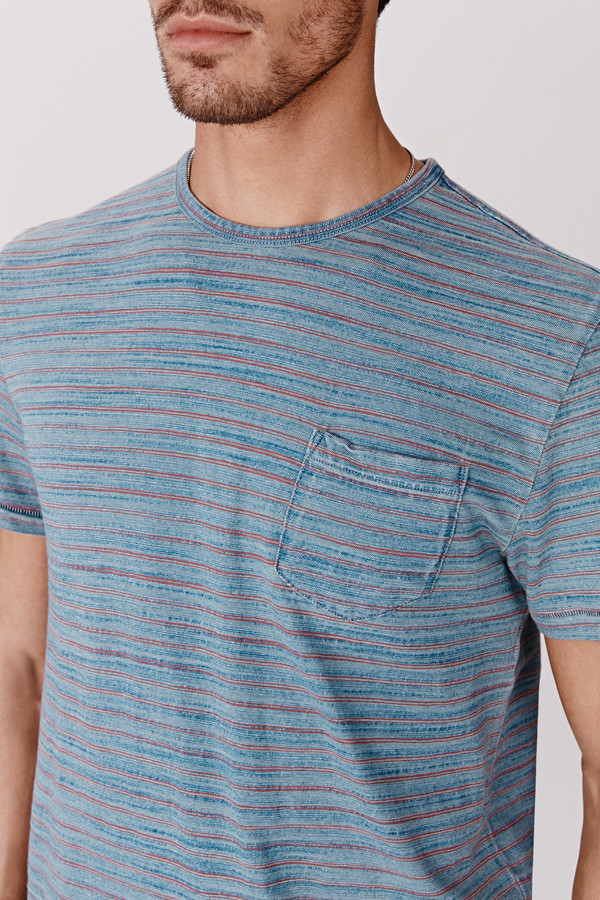 Men's Faherty Stripe Pocket Tee Men's Faherty Stripe Pocket Tee