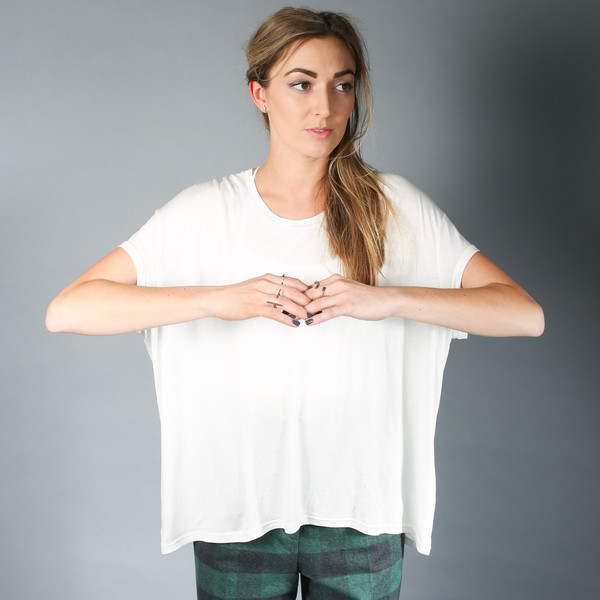 Margaux Lonnberg Ines White T Margaux Lonnberg Ines White T