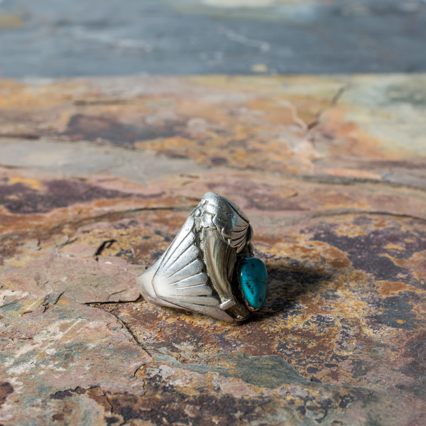 Turquoise Bear Claw Ring Turquoise Bear Claw Ring