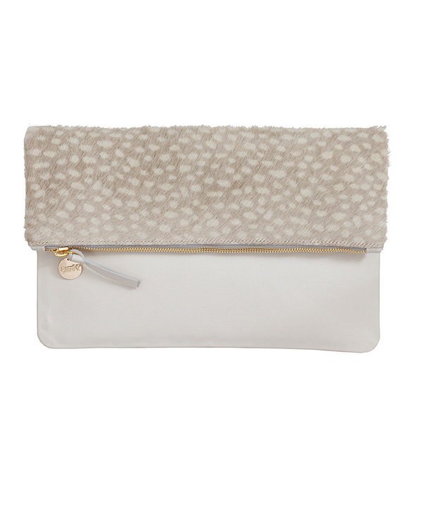 Clare V. Foldover Clutch in Grey Ladybug Clare V. Foldover Clutch in Grey Ladybug