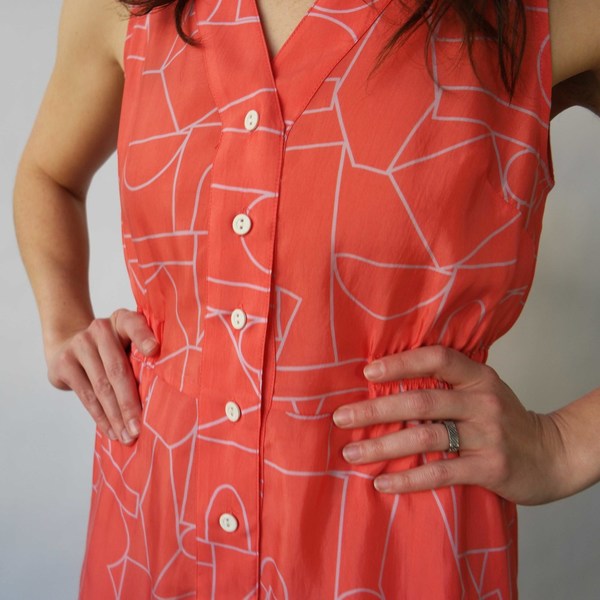 Dusen Dusen Romper in Blockhead Red Print Dusen Dusen Romper in Blockhead Red Print