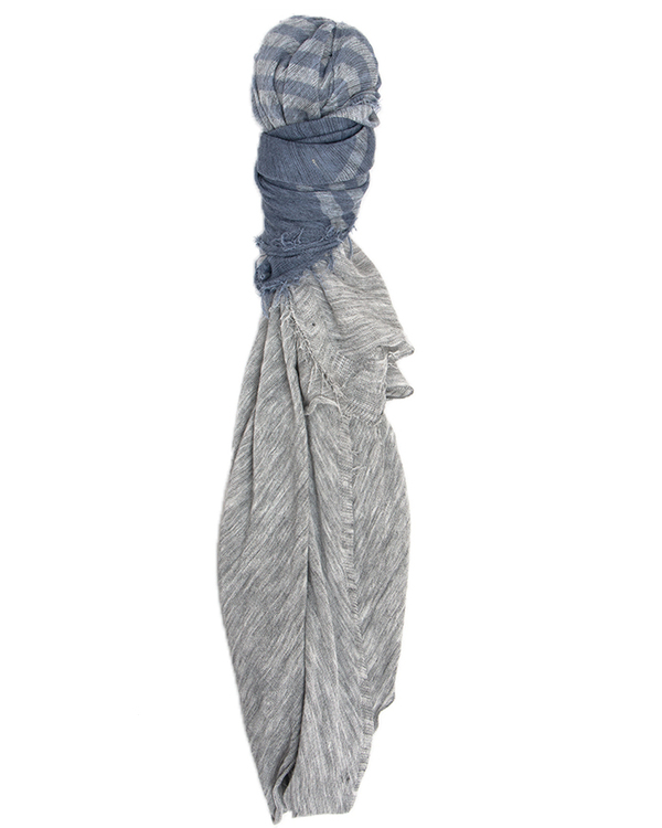 Grisal Alba 100% Ramie Scarf in Gris Periwinkle Grisal Alba 100% Ramie Scarf in Gris Periwinkle