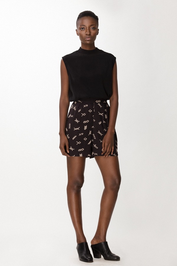 Osei-Duro Lorem Shorts in Black Jot Osei-Duro Lorem Shorts in Black Jot