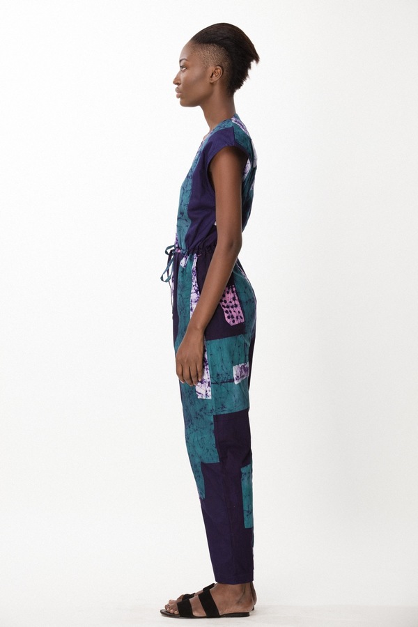 Osei-Duro Accra Romper in Navy Rubics Osei-Duro Accra Romper in Navy Rubics