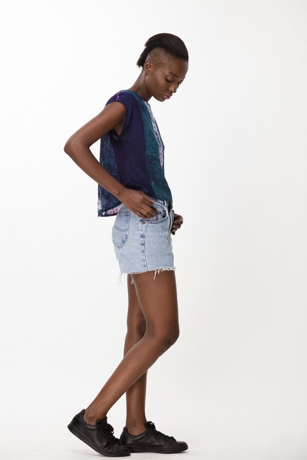 Osei-Duro Maena Shell in Navy Rubics Osei-Duro Maena Shell in Navy Rubics