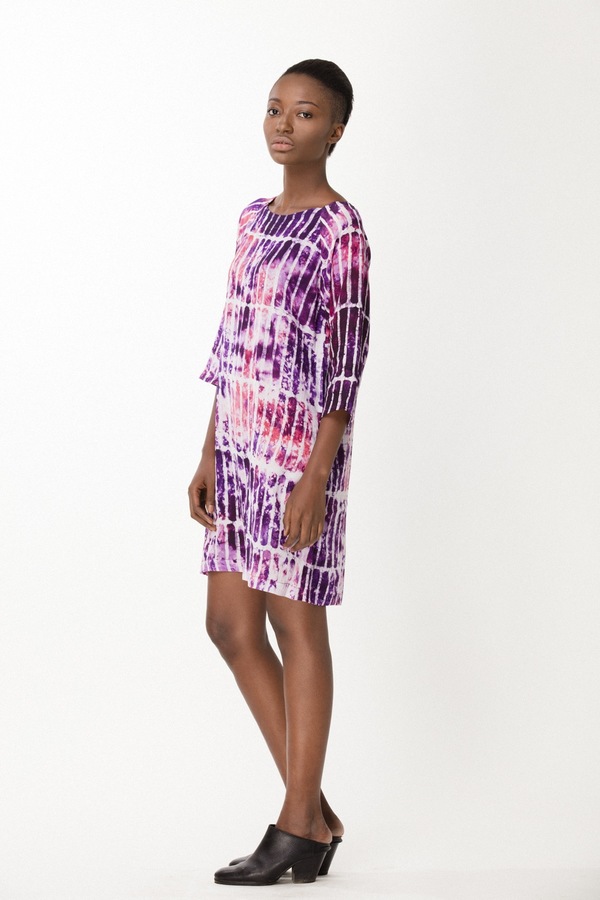 Osei-Duro Linter Dress in Fuchsia Chalk Osei-Duro Linter Dress in Fuchsia Chalk