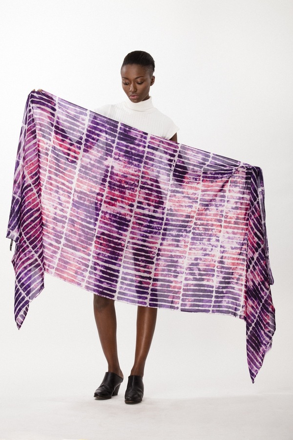 Osei-Duro Bena Scarf in Fuchsia Chalk Osei-Duro Bena Scarf in Fuchsia Chalk
