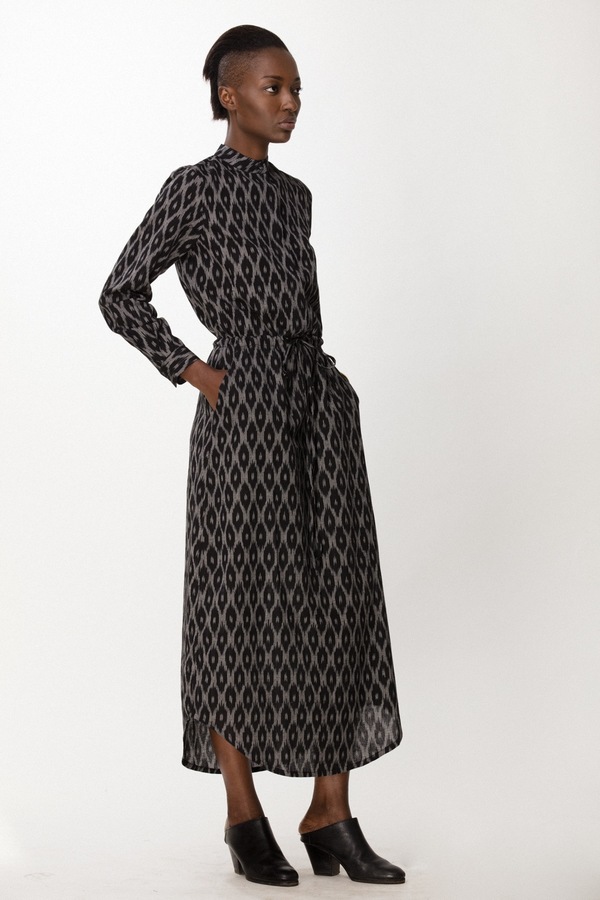Osei-Duro Casta Dress in B&W Ikat Osei-Duro Casta Dress in B&W Ikat