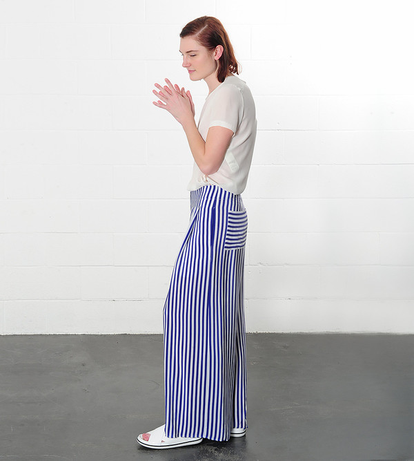 Raquel Allegra Stripe Palazzo Pant Raquel Allegra Stripe Palazzo Pant