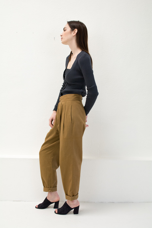 Micaela Greg Black Rib Cardigan Micaela Greg Black Rib Cardigan