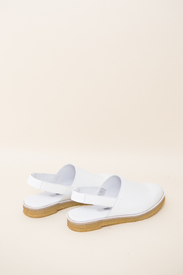 Miista Elie Slingback / White Leather Miista Elie Slingback / White Leather