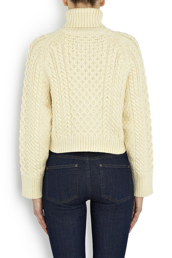 Apiece Apart Carrine Cropped Rollneck Sweater Apiece Apart Carrine Cropped Rollneck Sweater