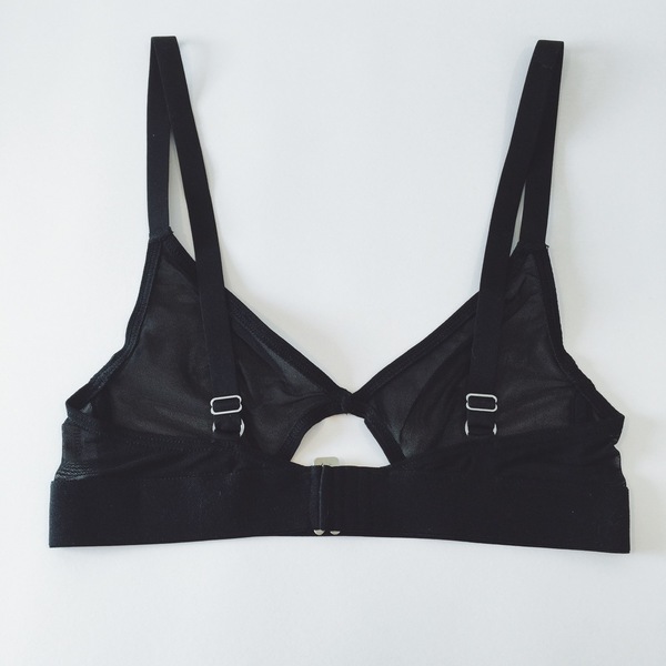 The Nude Label Cut Out Bra in Sheer The Nude Label Cut Out Bra in Sheer