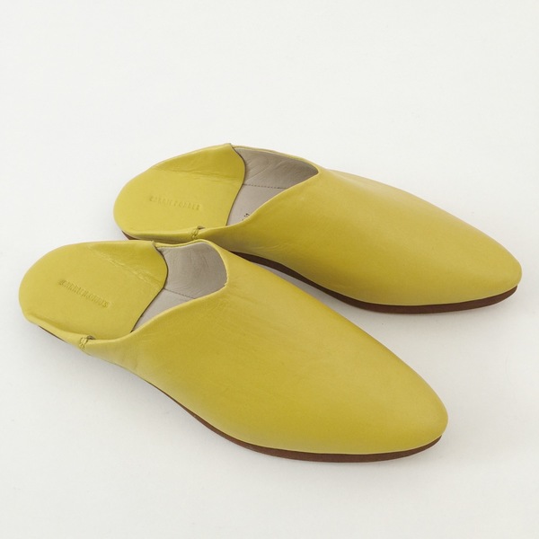 Carrie Forbes Babouche in Yellow Leather Carrie Forbes Babouche in Yellow Leather