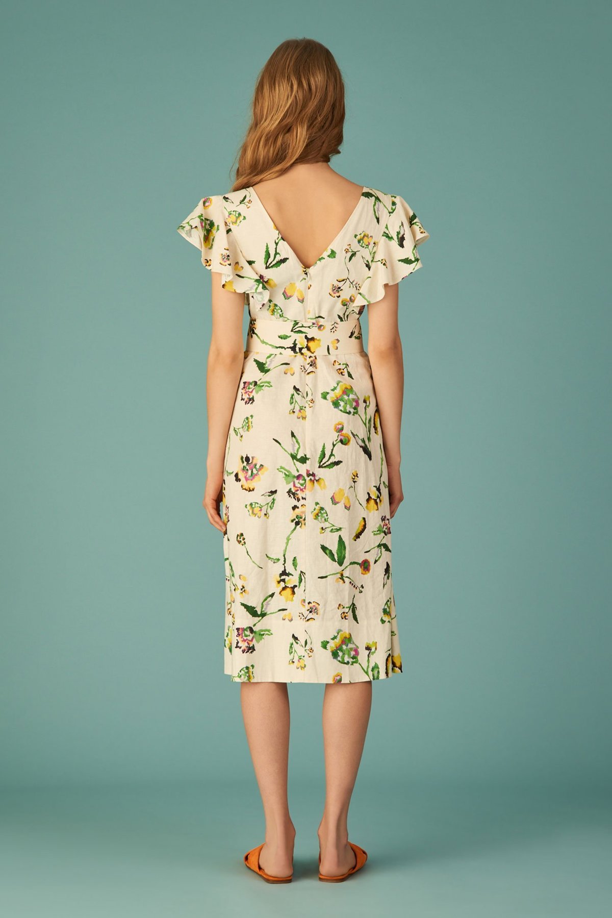 TANYA TAYLOR Inez Dress - Tie Dye Ivory 