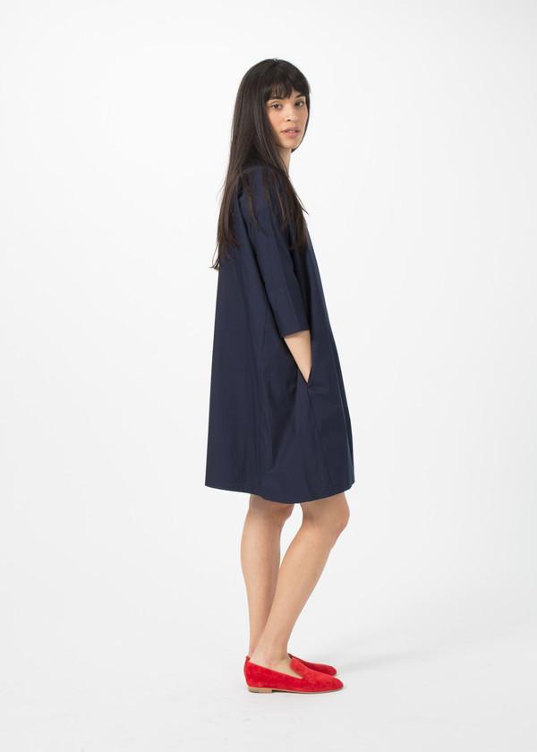 Organic by John Patrick Broadcloth Slim Sleeve Dress Organic by John Patrick Broadcloth Slim Sleeve Dress