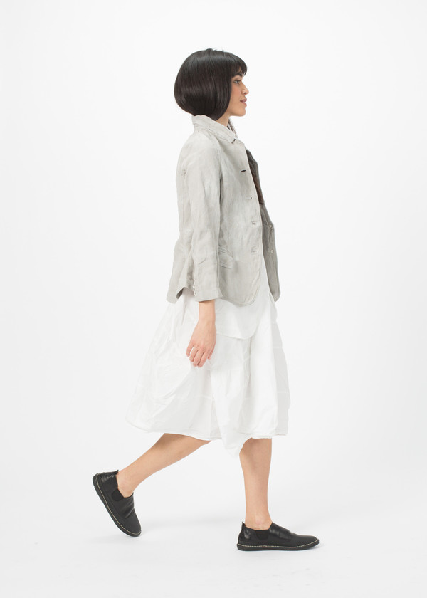 Rundholz Dip Woven Linen Blend Jacket - Grey Rundholz Dip Woven Linen Blend Jacket - Grey