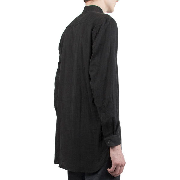 Men's NAKED AND FAMOUS CHEMISE MAO EN GAZE - NOIR Men's NAKED AND FAMOUS CHEMISE MAO EN GAZE - NOIR