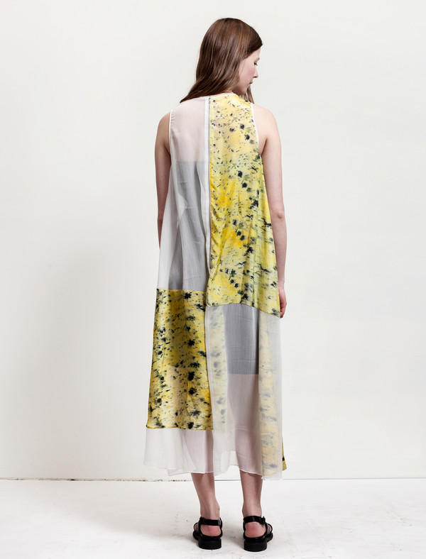Christopher Raeburn Panelled Sleeveless Dress Saffron Christopher Raeburn Panelled Sleeveless Dress Saffron