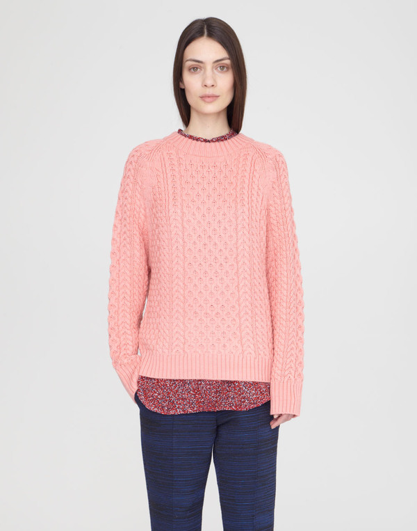 Apiece Apart Anni Flamingo Fishermens Sweater Apiece Apart Anni Flamingo Fishermens Sweater