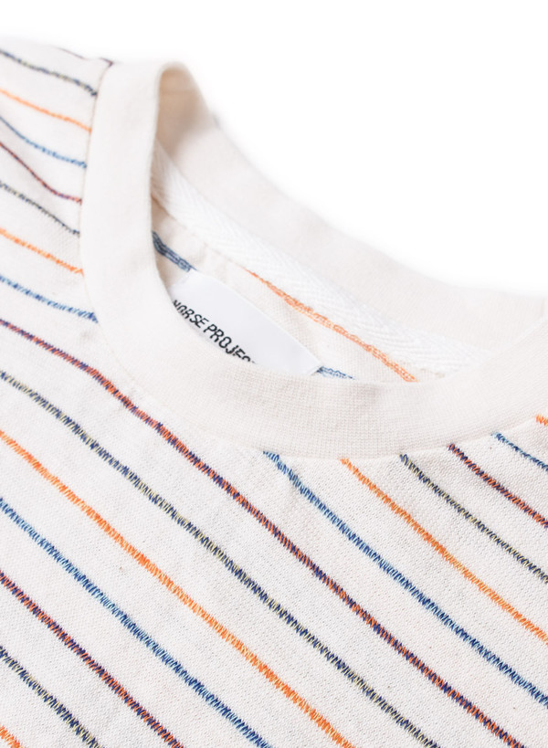 Niels Tee Mouline Stripe Ecru Niels Tee Mouline Stripe Ecru