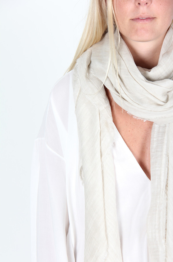 FALIERO SARTI ALADINO SCARF - NATURAL FALIERO SARTI ALADINO SCARF - NATURAL