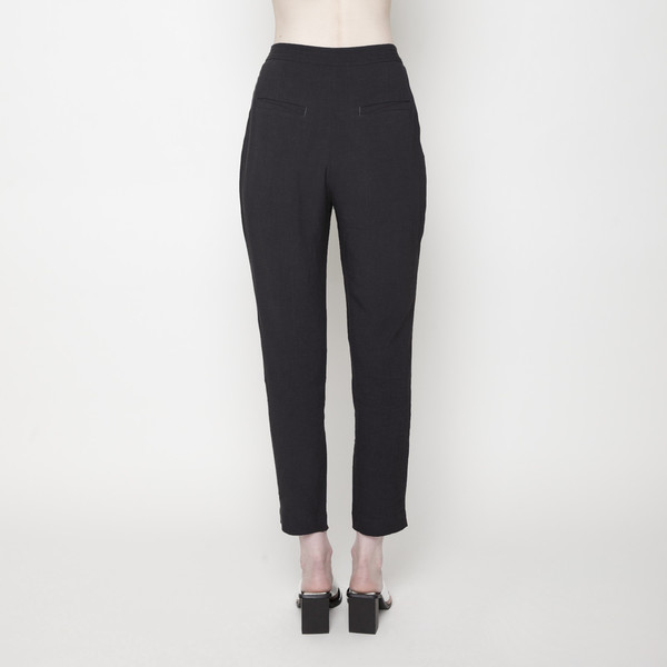 7115 by Szeki Signature Linen Gathered Trouser - Black 7115 by Szeki Signature Linen Gathered Trouser - Black