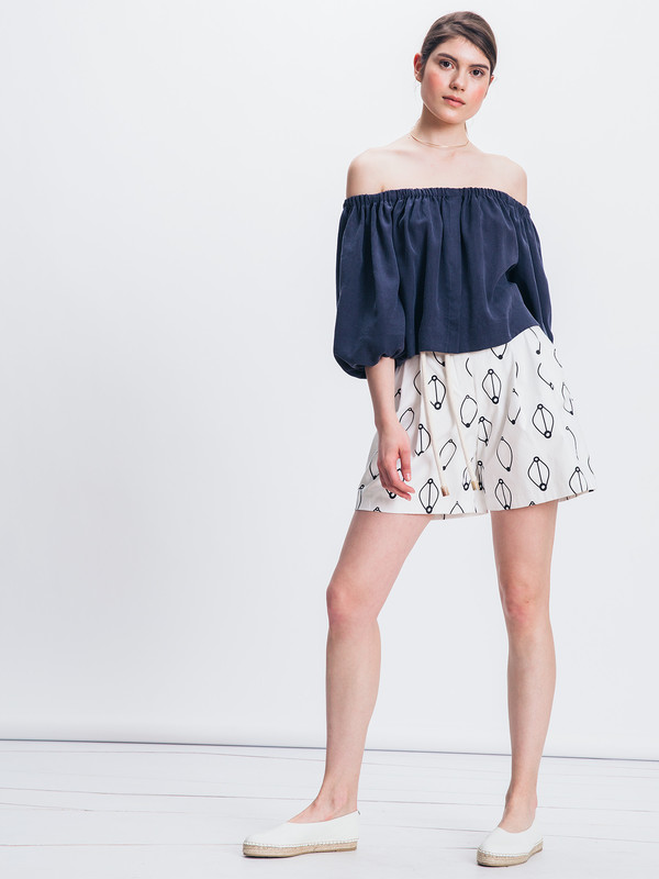 WHiT BALLOON BLOUSE WHiT BALLOON BLOUSE