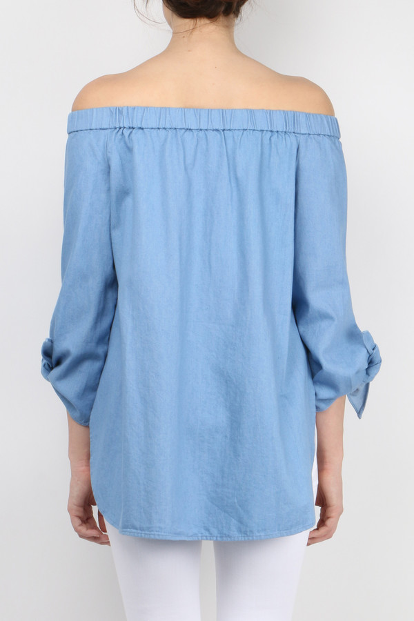 Neo Twill Off Shoulder Tunic Neo Twill Off Shoulder Tunic