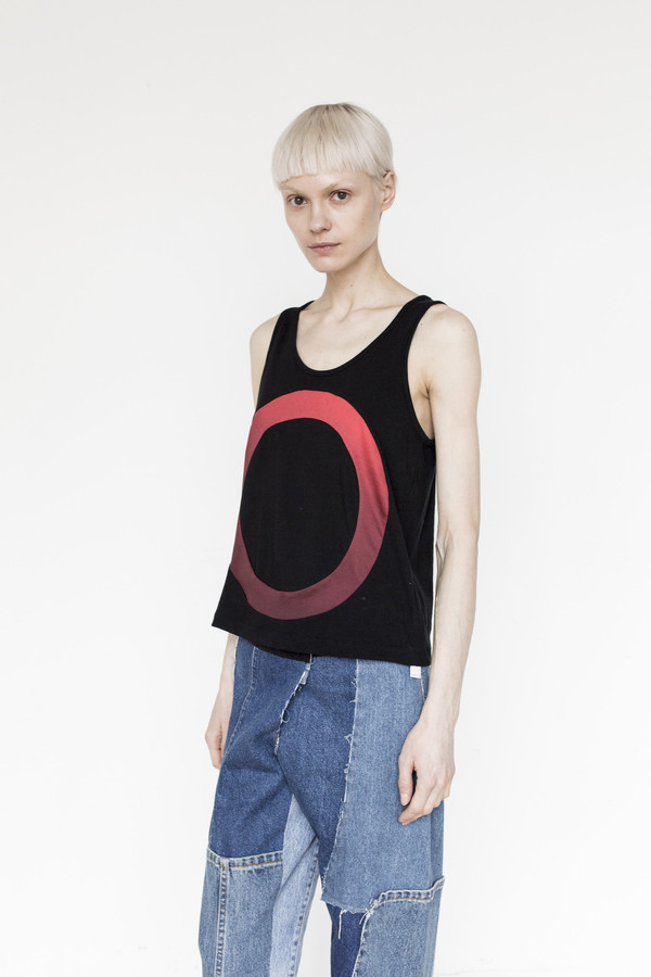 Correll Correll Cotton Outline Circle Tank Correll Correll Cotton Outline Circle Tank