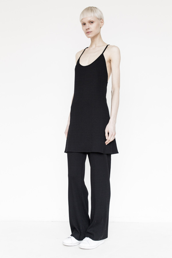 Assembly Cotton Ribbed Camisole - Black Assembly Cotton Ribbed Camisole - Black