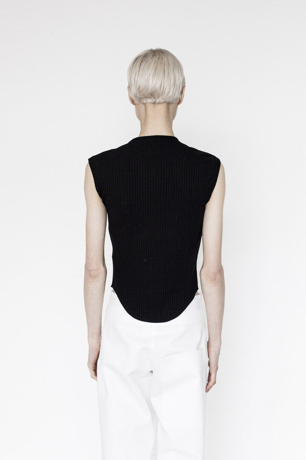 Assembly Cotton Ribbed Muscle T - Black Assembly Cotton Ribbed Muscle T - Black