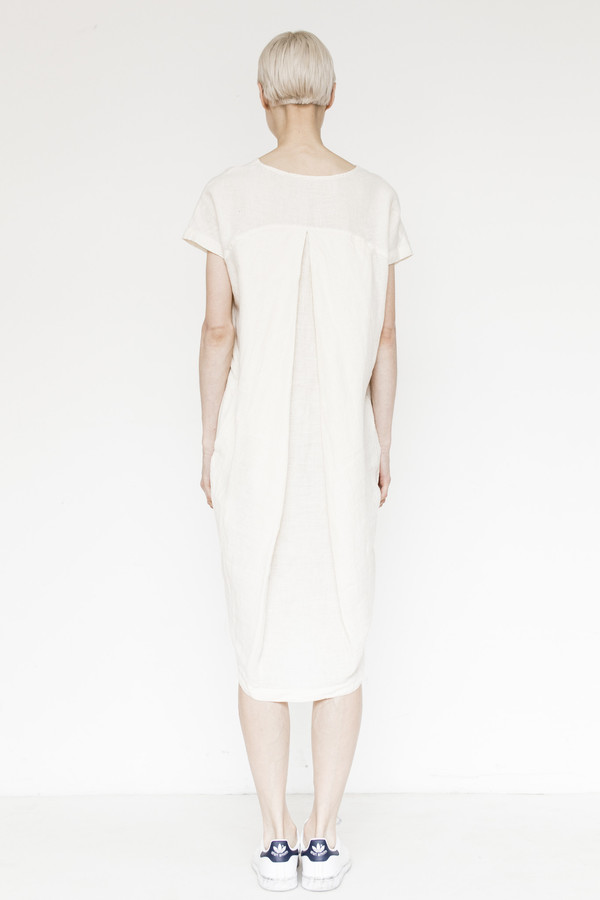 Black Crane Linen Cocoon Dress Black Crane Linen Cocoon Dress