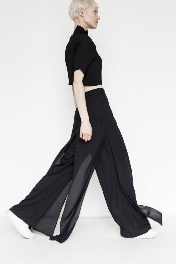 Kallmeyer Polyester Slit Layered Pant Kallmeyer Polyester Slit Layered Pant