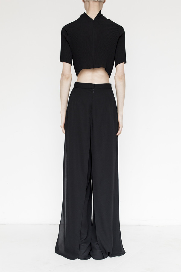 Kallmeyer Polyester Slit Layered Pant Kallmeyer Polyester Slit Layered Pant