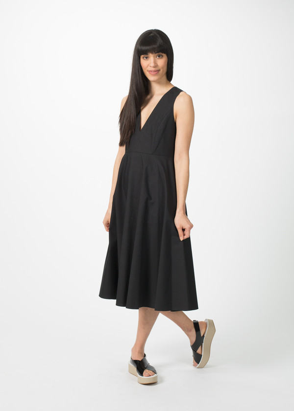 Organic by John Patrick V-Neck Full Skirt Dress Organic by John Patrick V-Neck Full Skirt Dress
