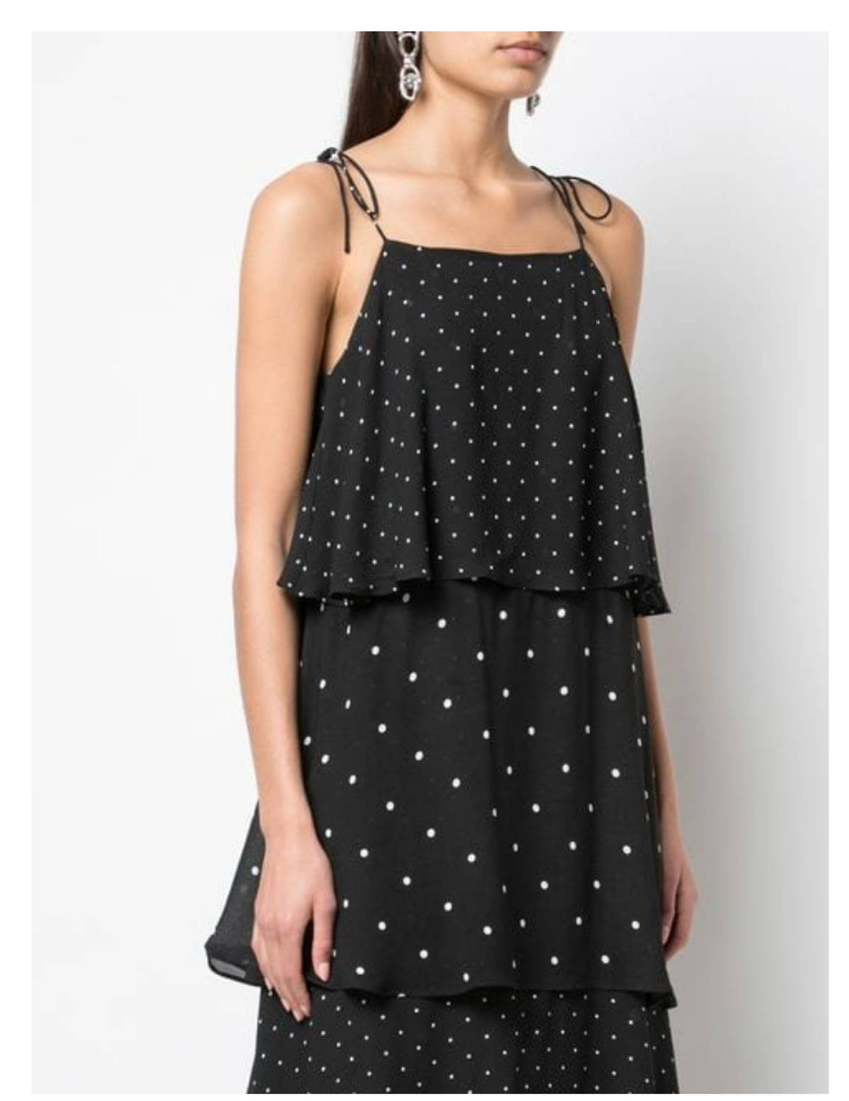 dot ruffle dress