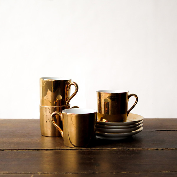 gold espresso set gold espresso set