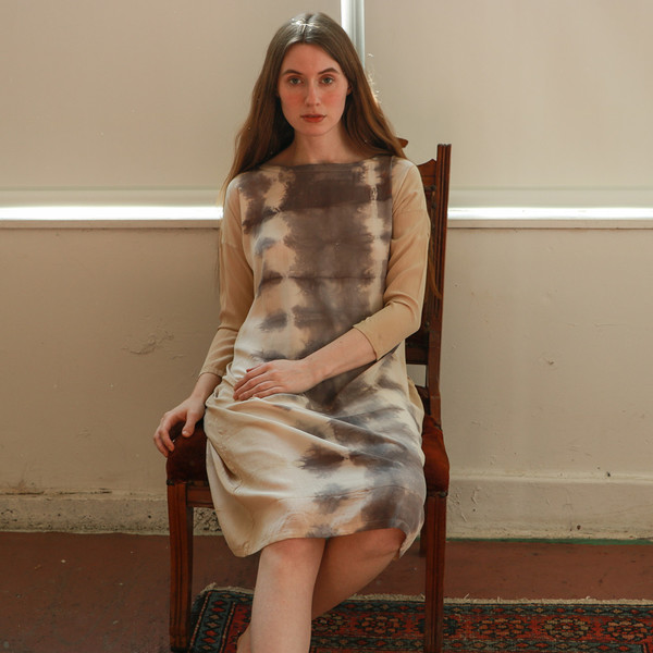 ines hand-dyed dress ines hand-dyed dress