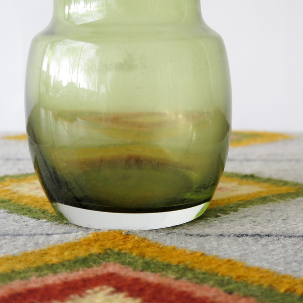 mid-century glass vase mid-century glass vase