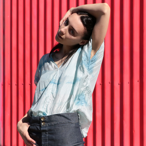 Erica Tanov - Patti Indigo Blouse Erica Tanov - Patti Indigo Blouse