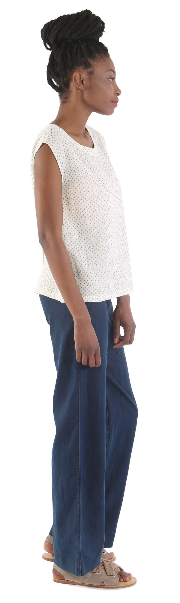 Des Petits Hauts Kanel Reversible Blouse - Ecru Des Petits Hauts Kanel Reversible Blouse - Ecru