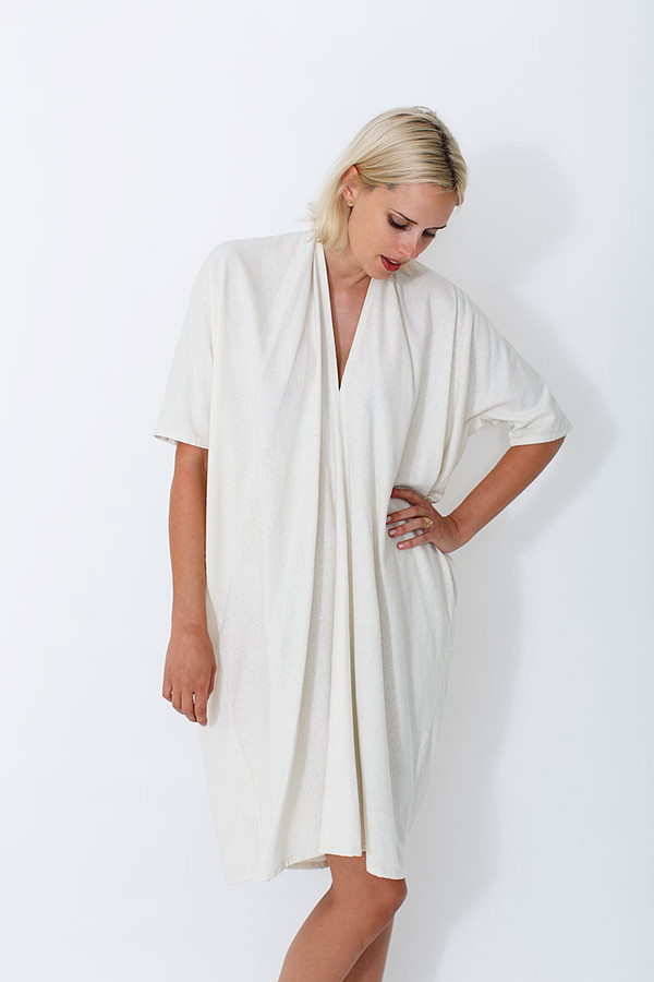 Miranda Bennett Muse Dress, Oversized, Silk in Natural Miranda Bennett Muse Dress, Oversized, Silk in Natural