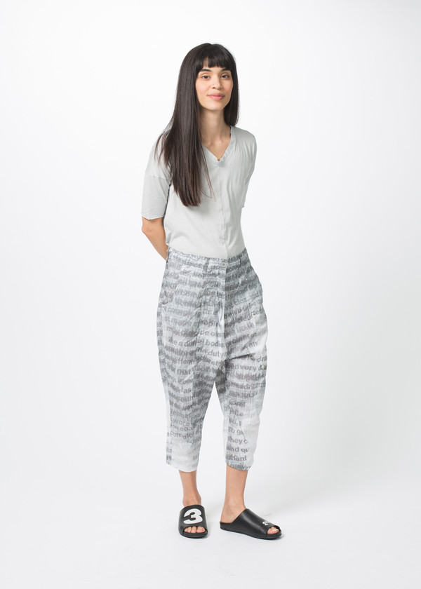 Rundholz BL Cropped Text Pants Rundholz BL Cropped Text Pants